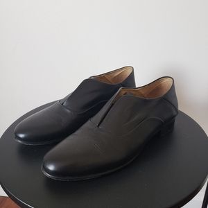 Black Valencia Sutro Laceless Oxford Shoes